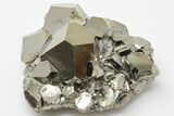 Shiny, Pyritohedral Pyrite Crystal Cluster - Peru #195685-1